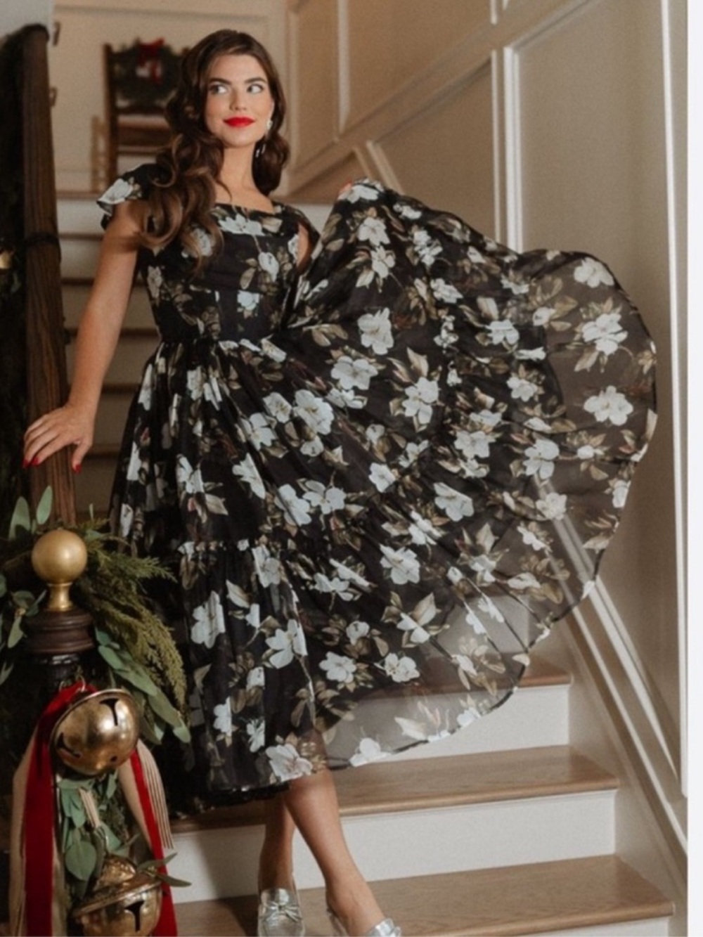 Ivy City I Feel Pretty Floral Magnolia Dress Size 14 New - Picture 3 of 10